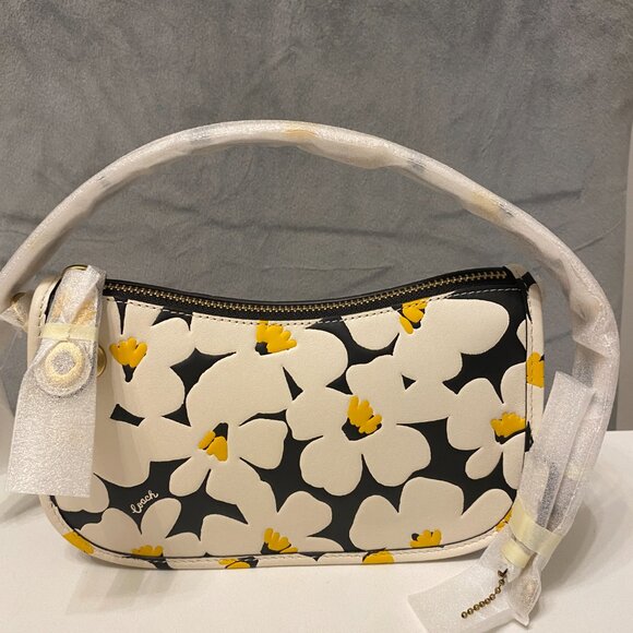 Coach Swinger Bag 20 with Floral Print - Picture 3 of 4